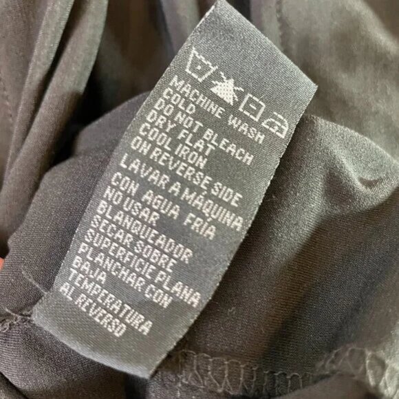 Scarlet Nite Black Tiered Ruffle Evening Cocktail Dress V Neck Size 12 - Picture 12 of 12